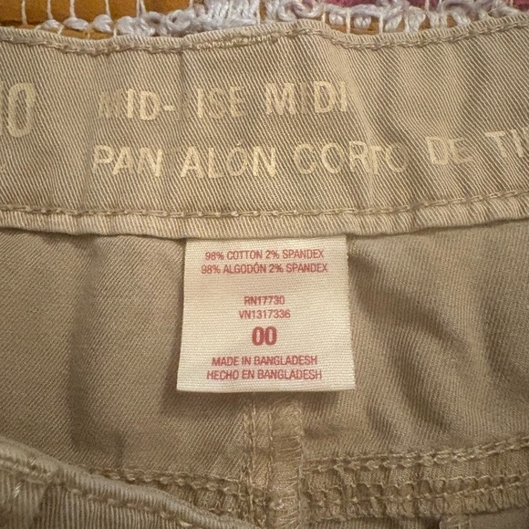 Mossimo Supply Co. Women's Tan Chino Shorts - Picture 2 of 3